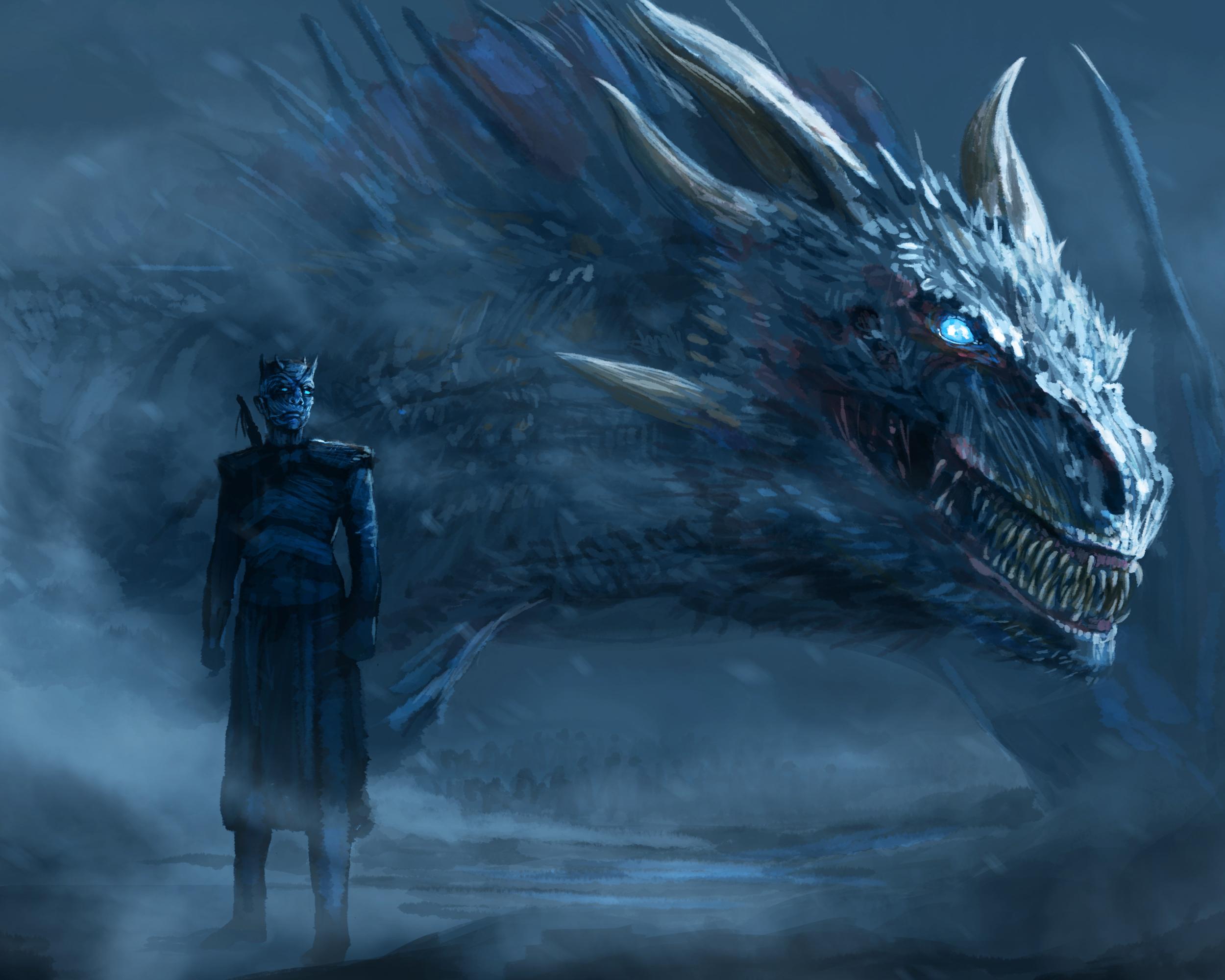 2500x2000 White Dragon Of Night King, HD Tv Shows, 4k Wallpaper, Image, Background, Photo and Picture
