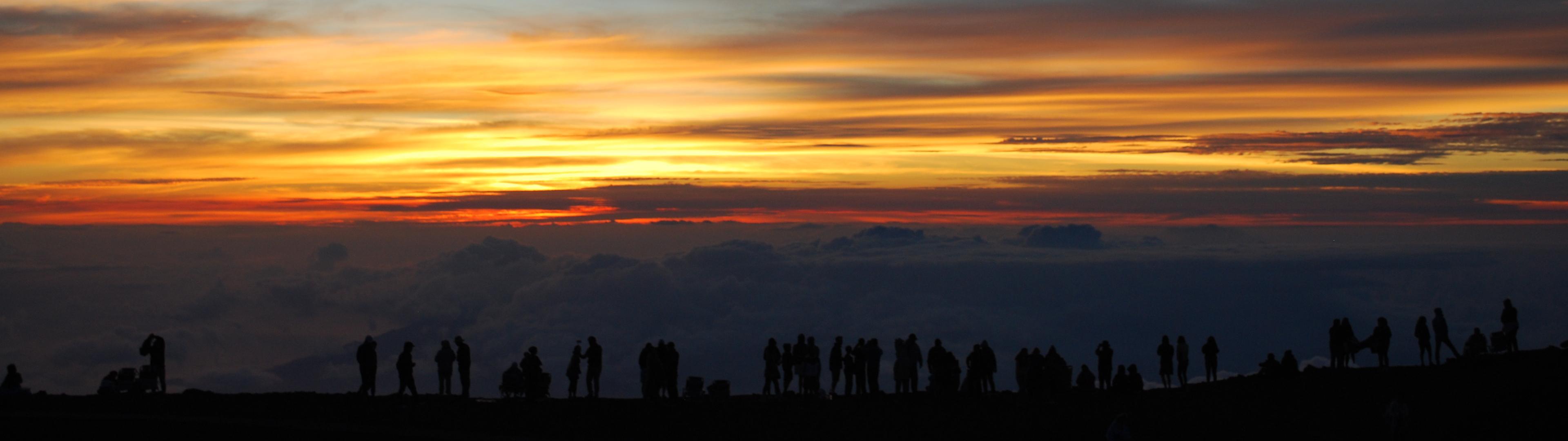 3840x1080 Sunset on Haleakala Crater, Maui, HI (3840x1080): multiwall
