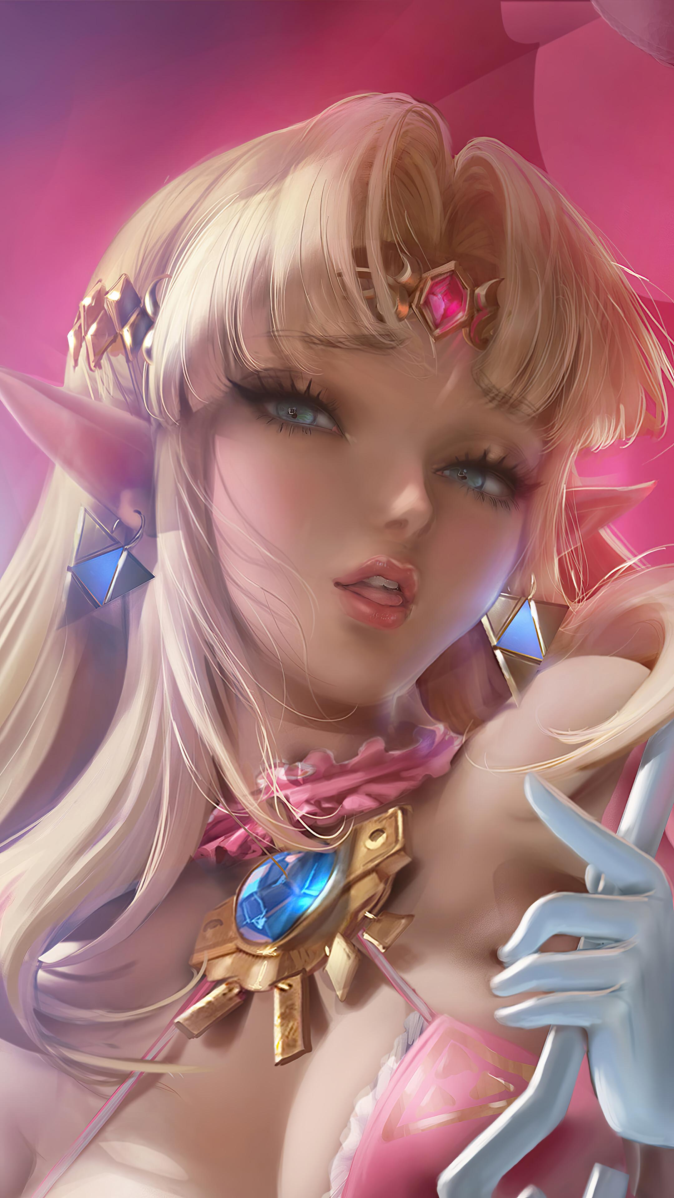 2160x3840 Princess Zelda, Beautiful, Anime, Girl, 4K phone HD Wallpaper, Image, Background, Photo and Picture. Mocah HD Wallpaper