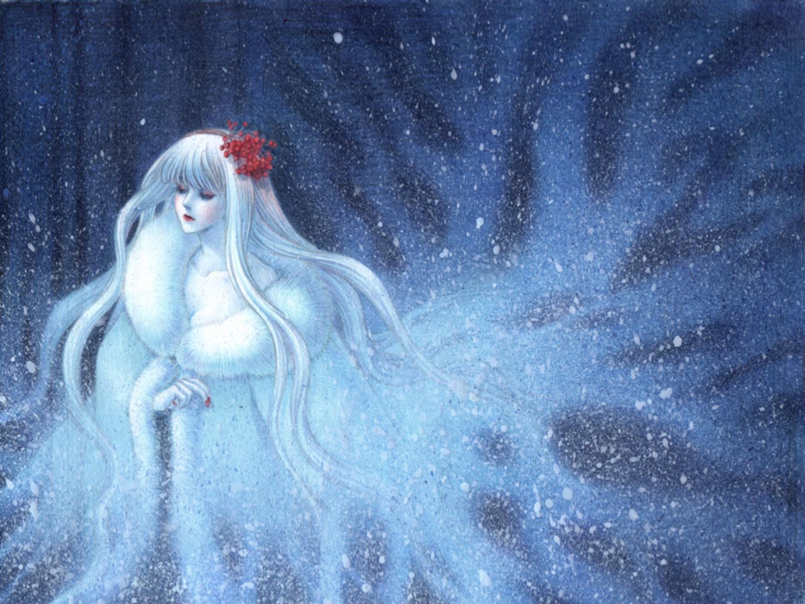 1600x1200 Snow Queen Anime, High Definition, High Quality, Widescreen