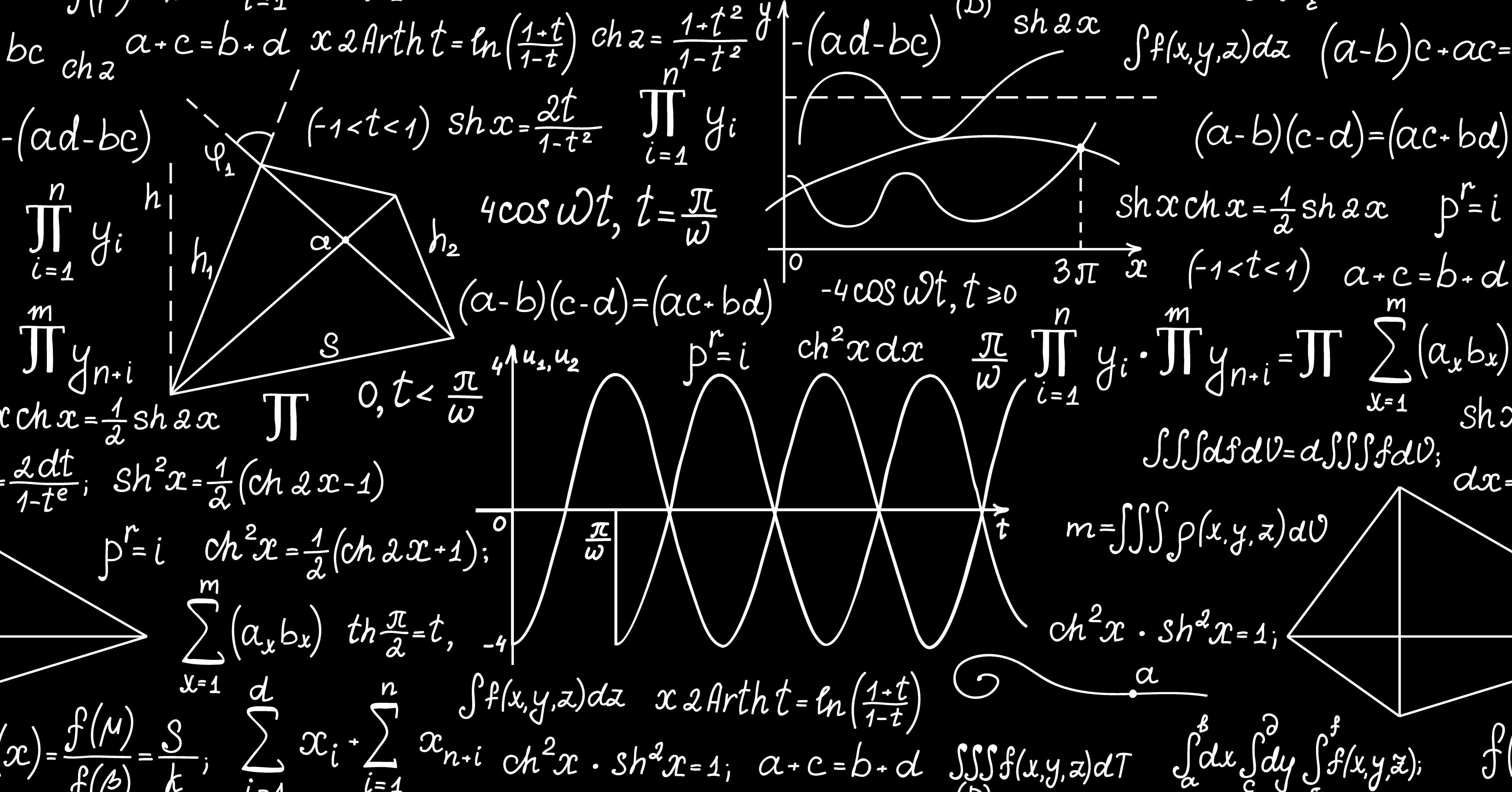 5000x2619 Math and Science Wallpaper