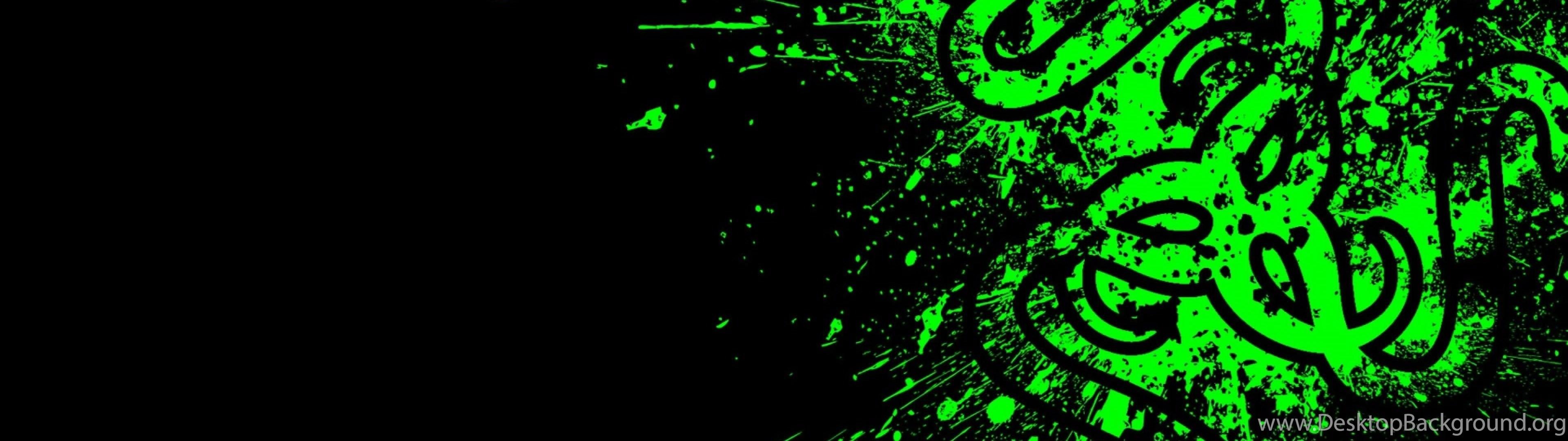 3840x1080 Razer Dual Monitor Wallpaper