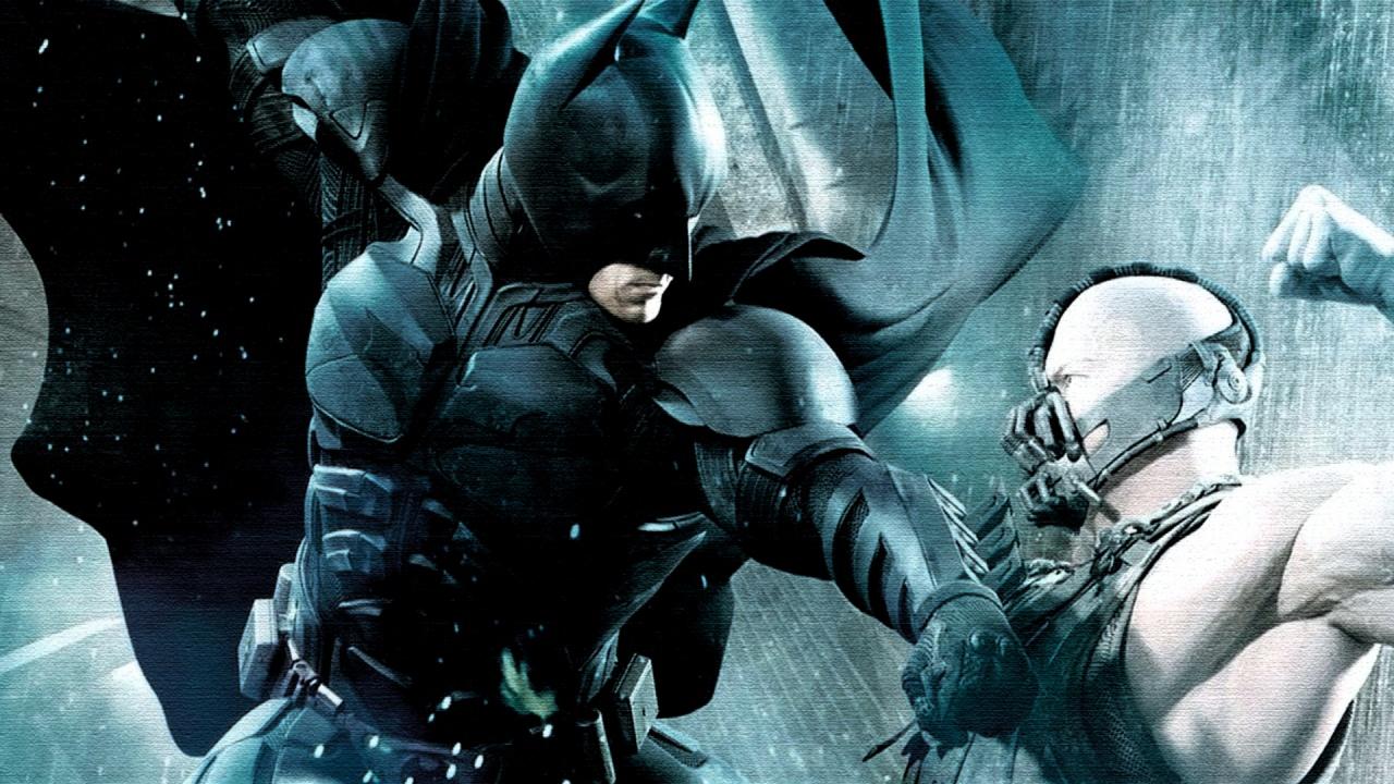 1280x720 Batman Bane Fight Wallpaper in jpg format for free download