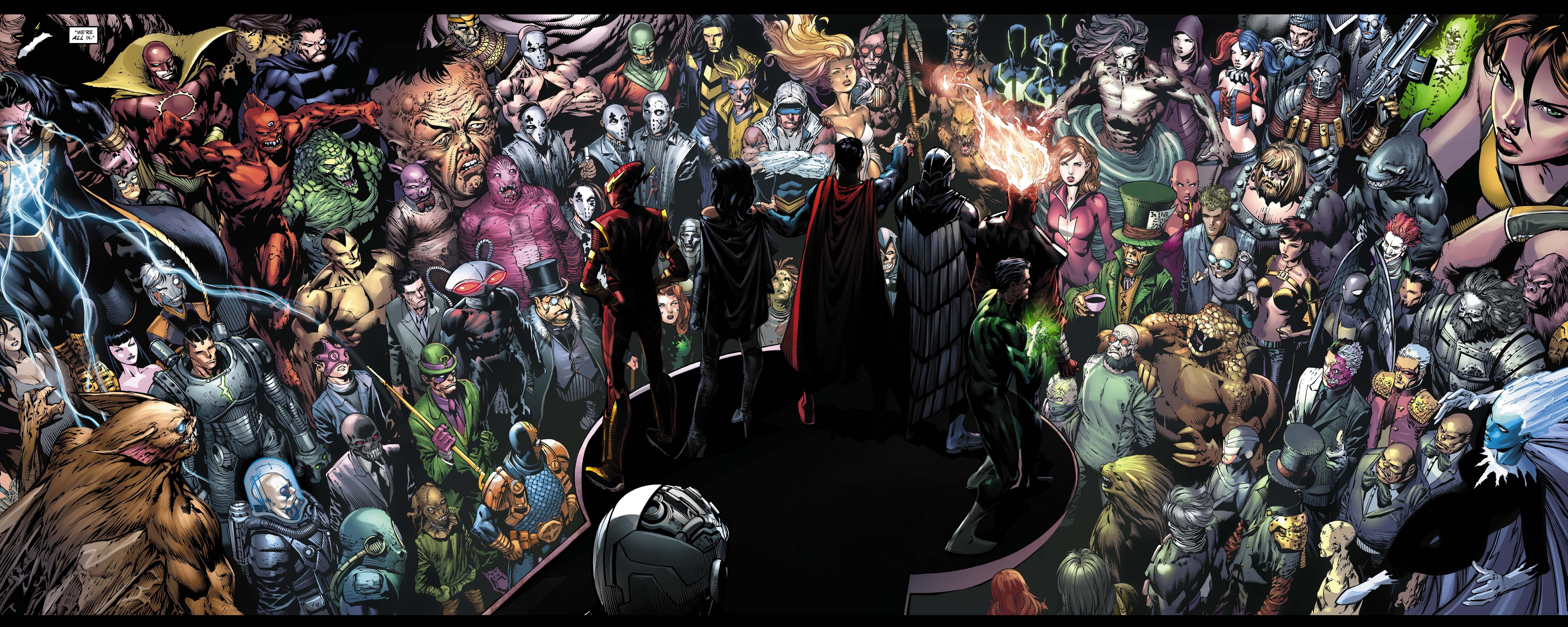 7649x3056 Comic Book 4k Wallpaper