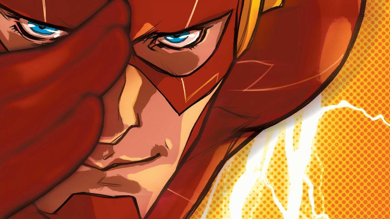 1600x900 illustration, anime, cartoon, DC Comics, comic books, Flash, comics, screenshot, computer wallpaper, fictional character, comic book. Mocah HD Wallpaper