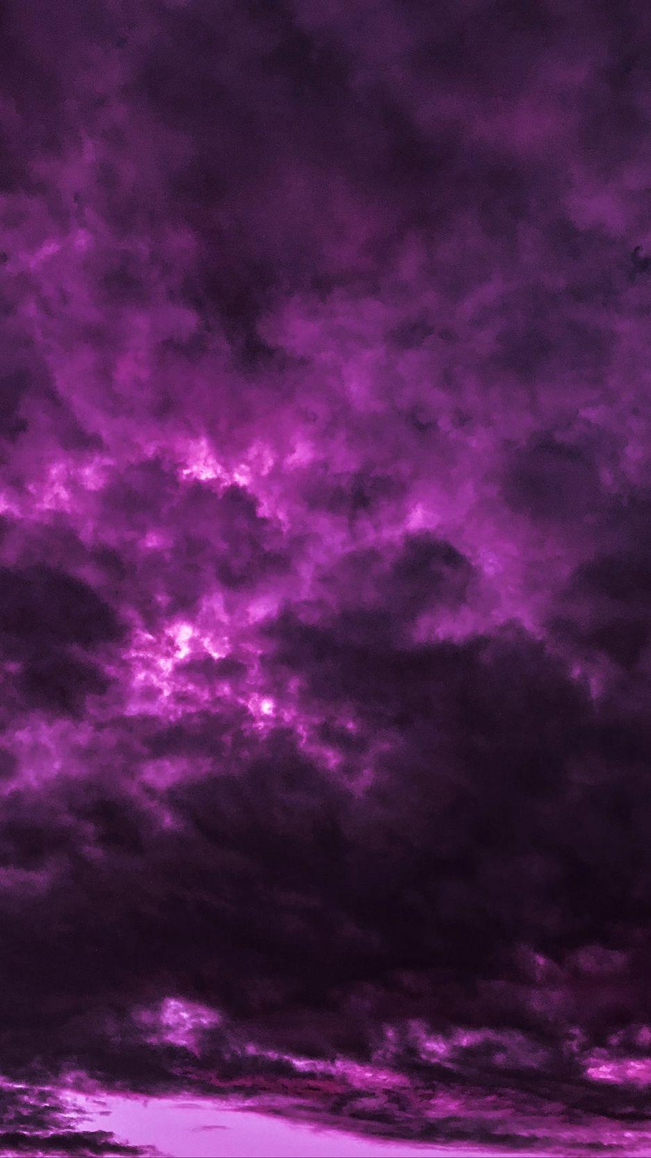 938x1668 Dark Purple Sky Wallpaper