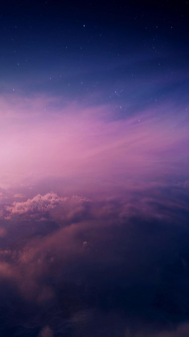750x1334 Sky Blue And Violet Background