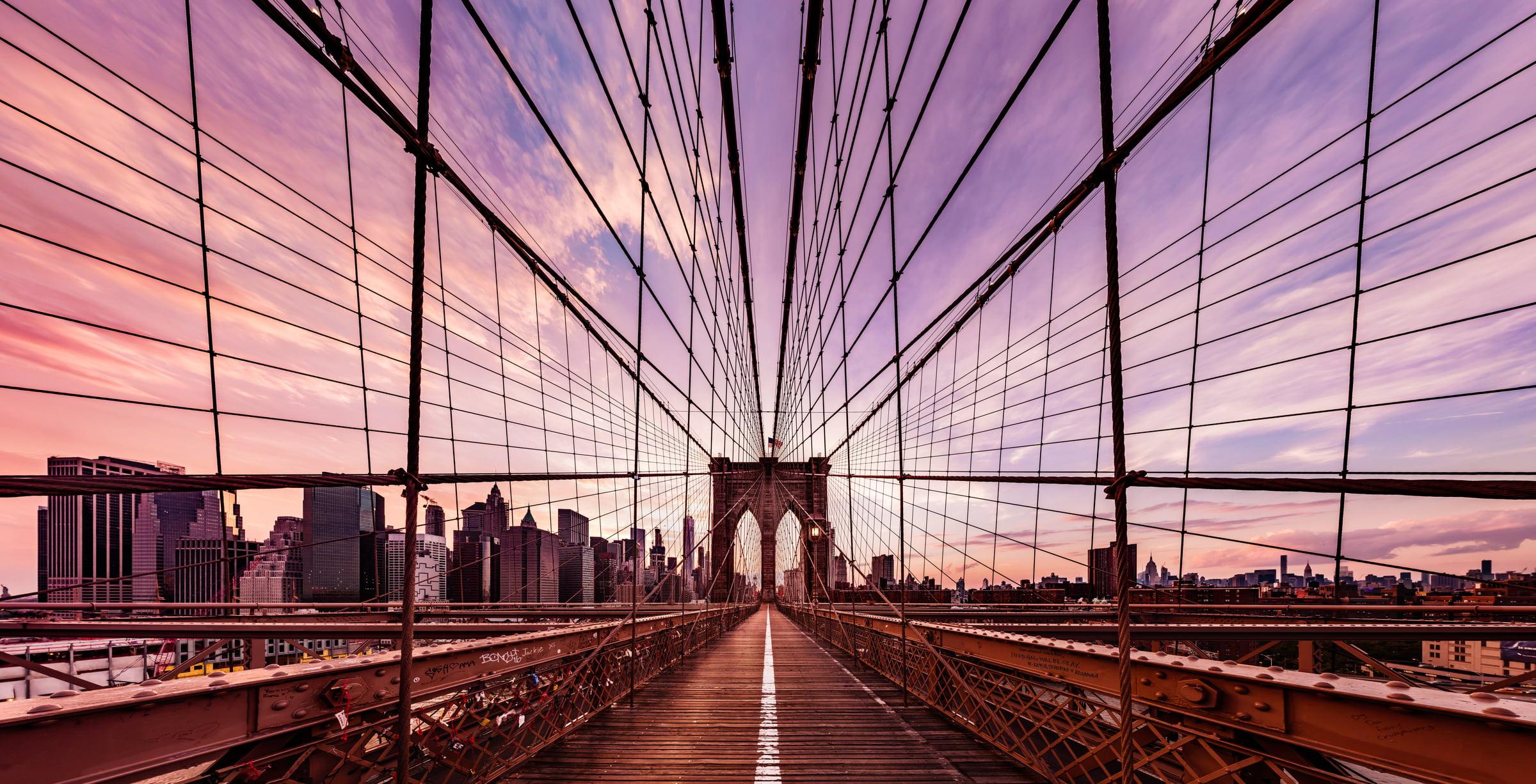 2400x1226 Brooklyn Bridge Fine Art Prints: Ultra High Resolution Photo