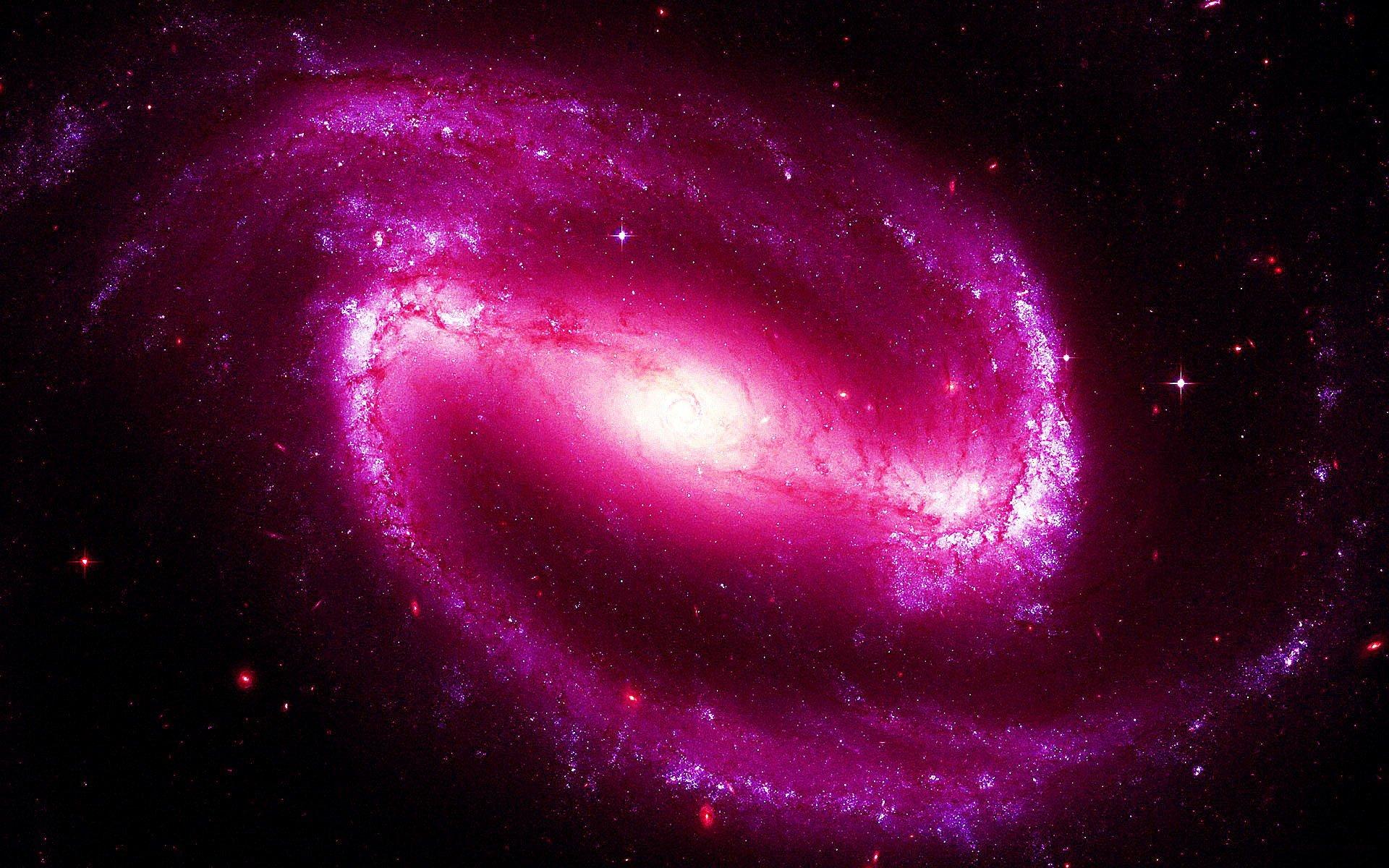1920x1200 Dark Pink Galaxy Wallpaper