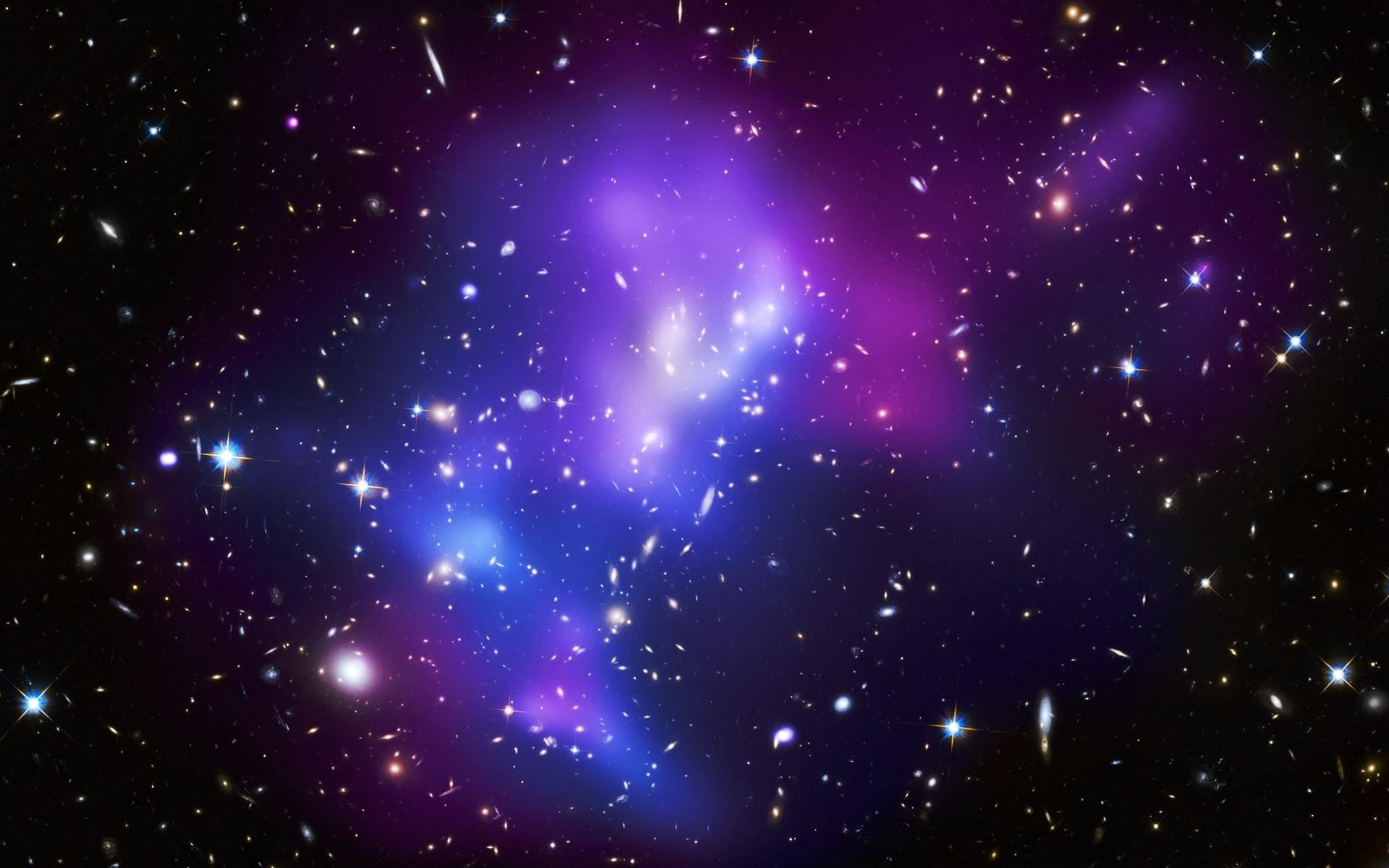 1920x1200 Purple and Blue Galaxy Wallpaper