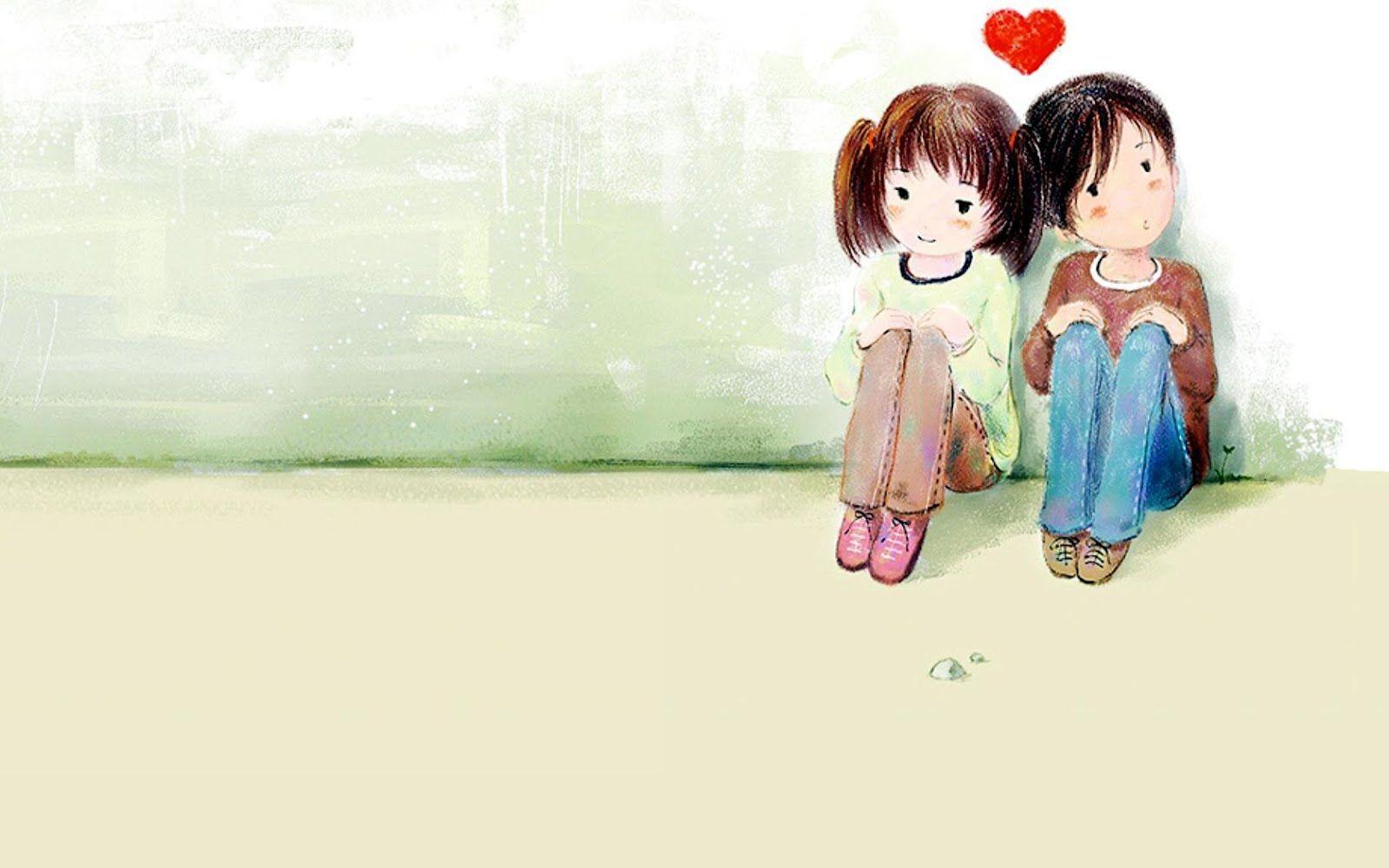 Korean Couple Cartoon Wallpapers  Top Free Korean Couple Cartoon  Backgrounds  WallpaperAccess