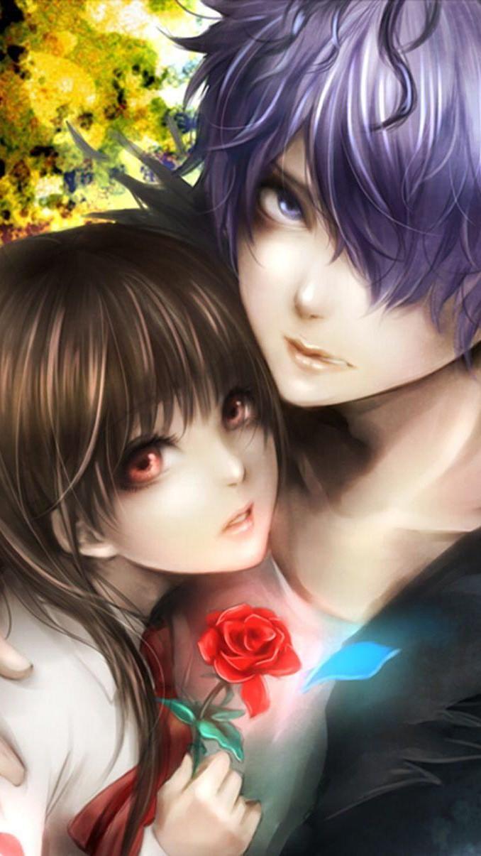 678x1205 Free Download Korean Cartoon Love Romantic & Love Wallpaper