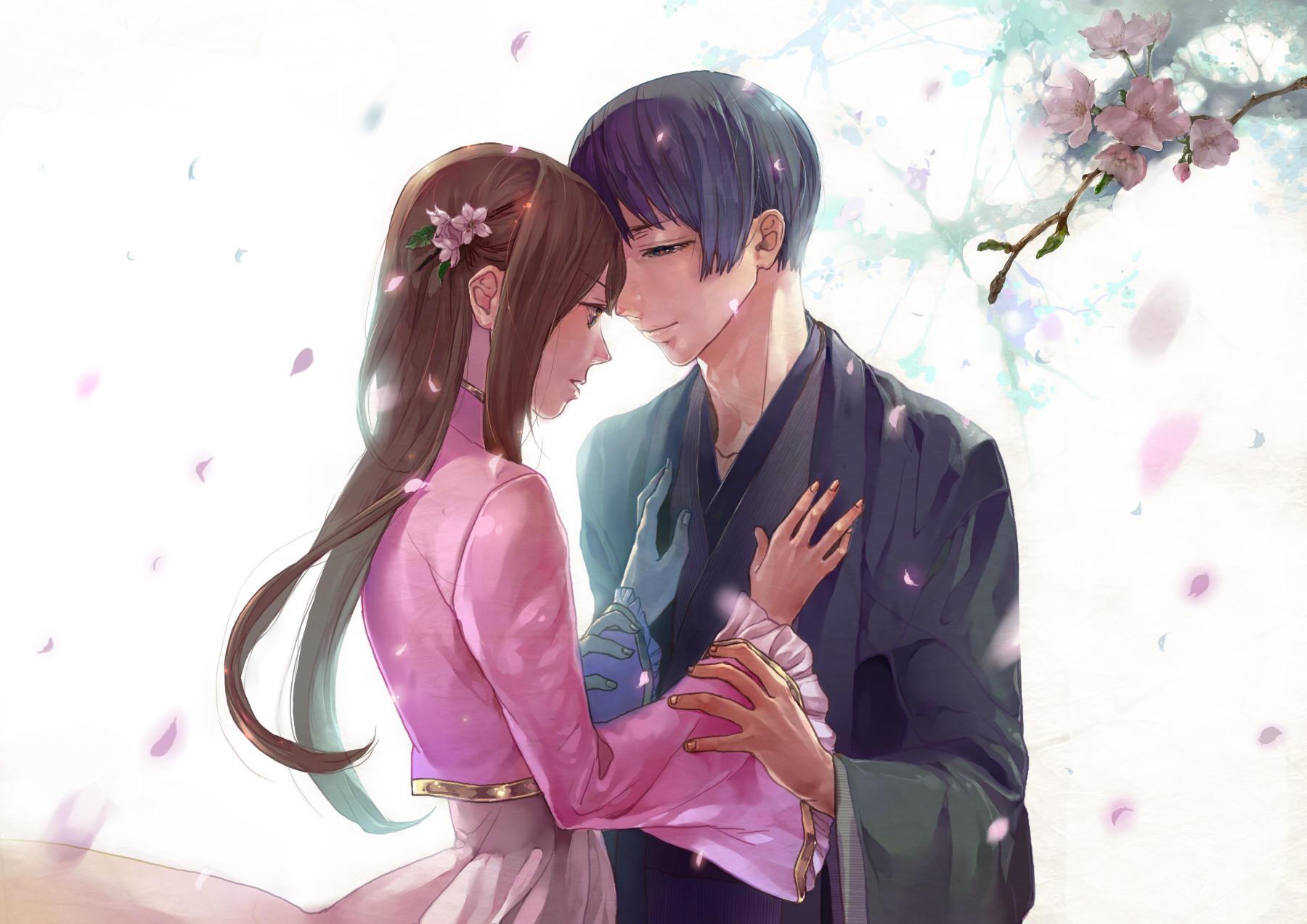 1800x1273 Korean Anime Couple HD Wallpaper