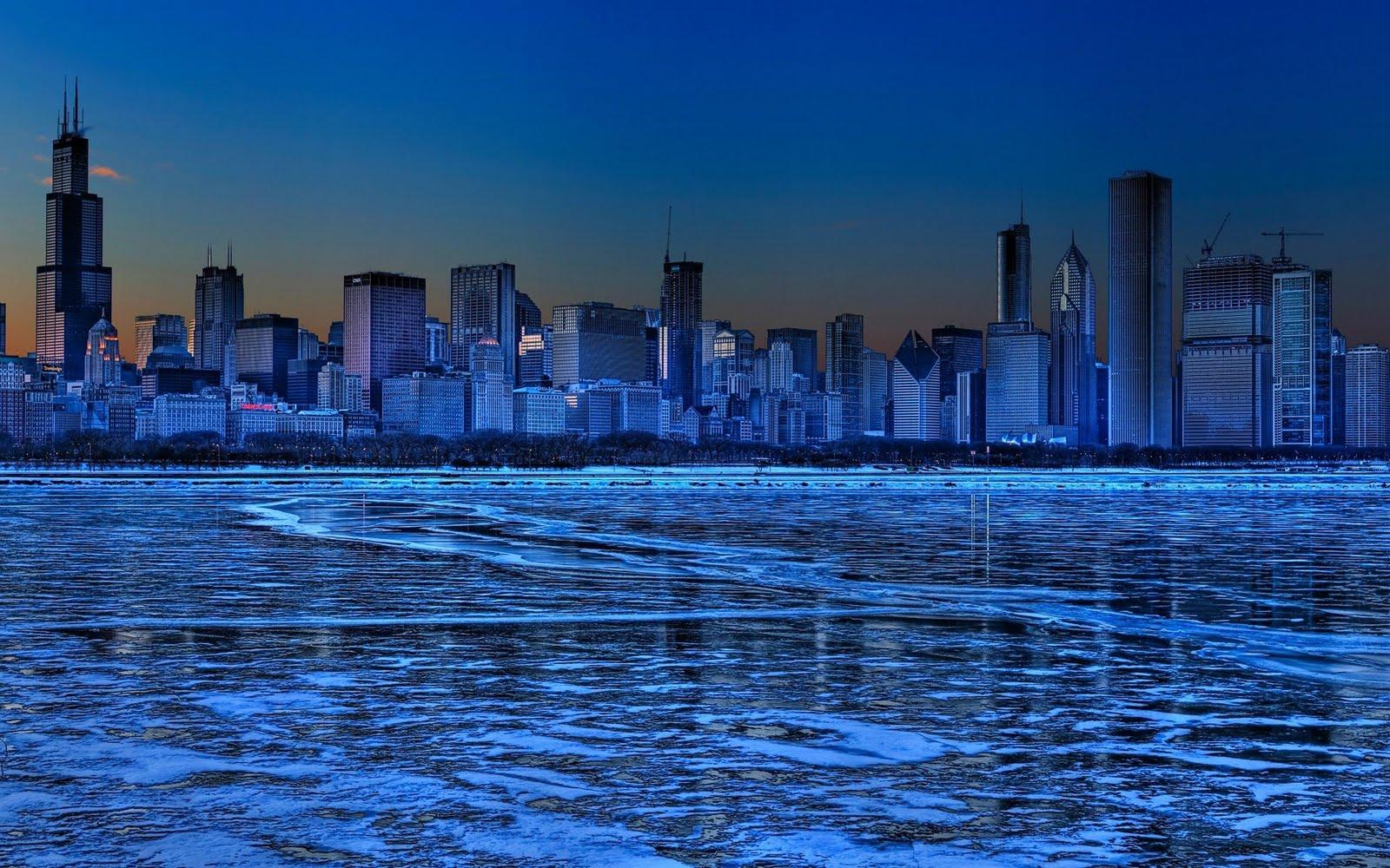 1600x1000 Chicago Winter Picture for Wallpaper