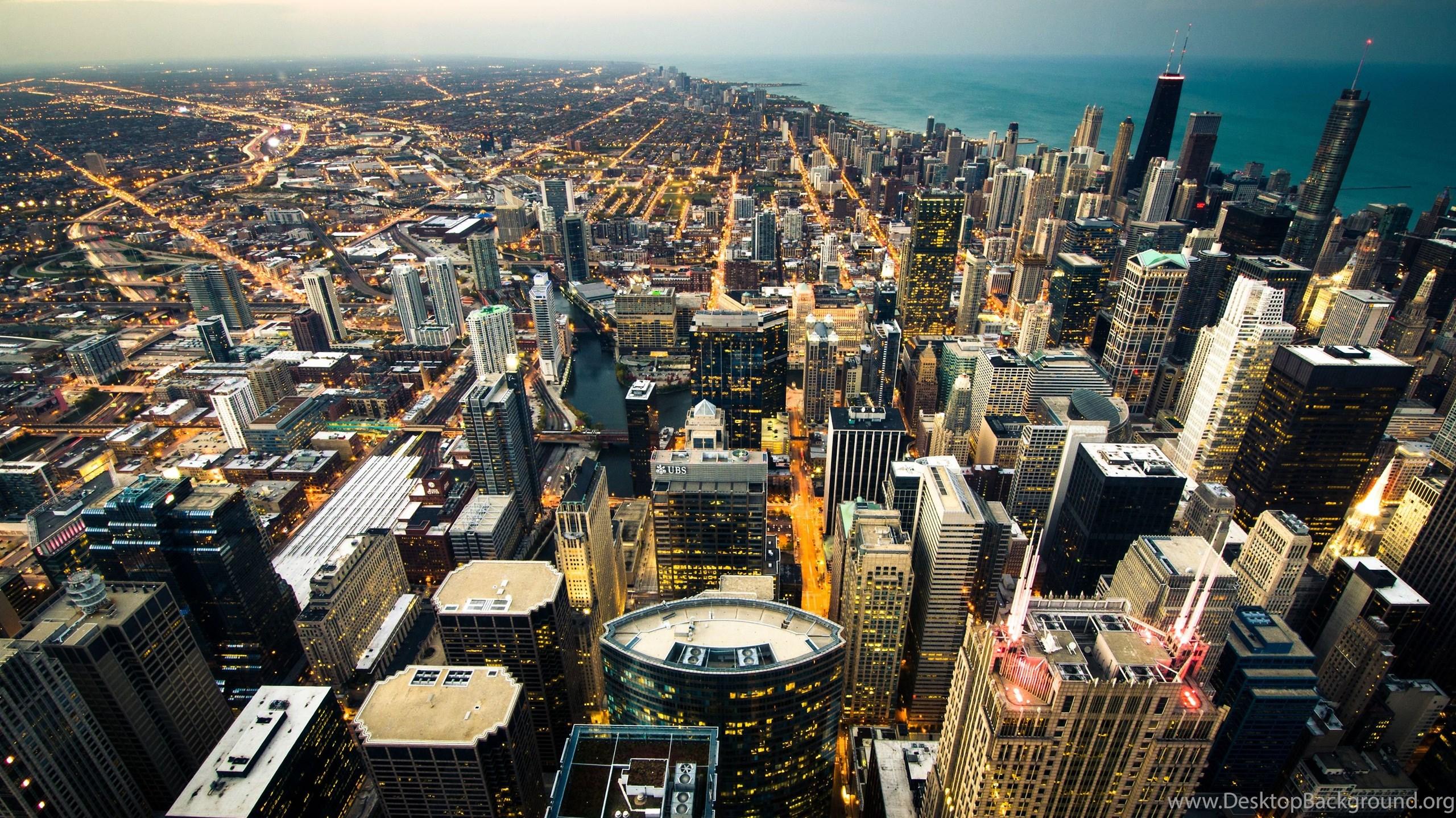 2560x1440 Downtown Of Chicago, USA Wallpaper And Image Wallpaper. Desktop Background
