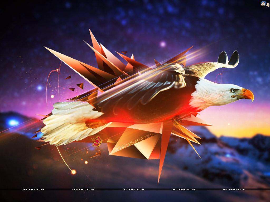 1024x768 Eagle Abstract
