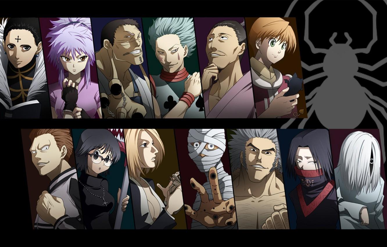 1332x850 Wallpaper spider, game, anime, evil, asian, manga, japanese, chest, oriental, asiatic, oppai, Franklin, mummy, remake, Hunter x Hunter, HunterxHunter - for desktop, section сёнэн
