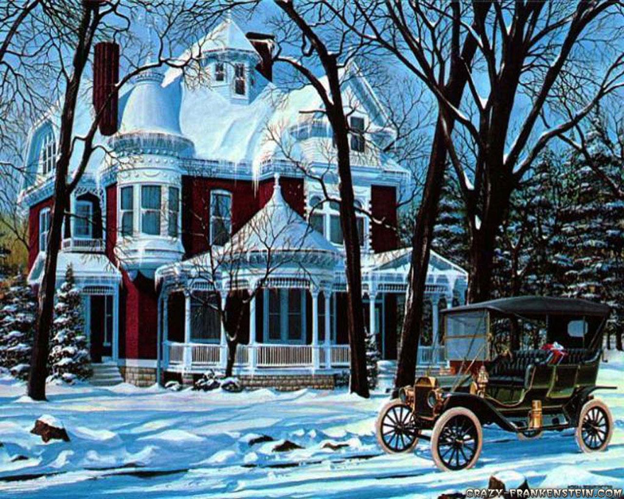 1280x1024 Old Christmas Wallpaper HD Widescreen