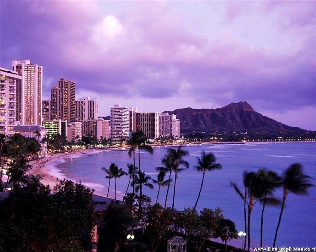 1024x819 Desktop Wallpaper Natural Background Waikiki Beach, Honolulu. Desktop Background