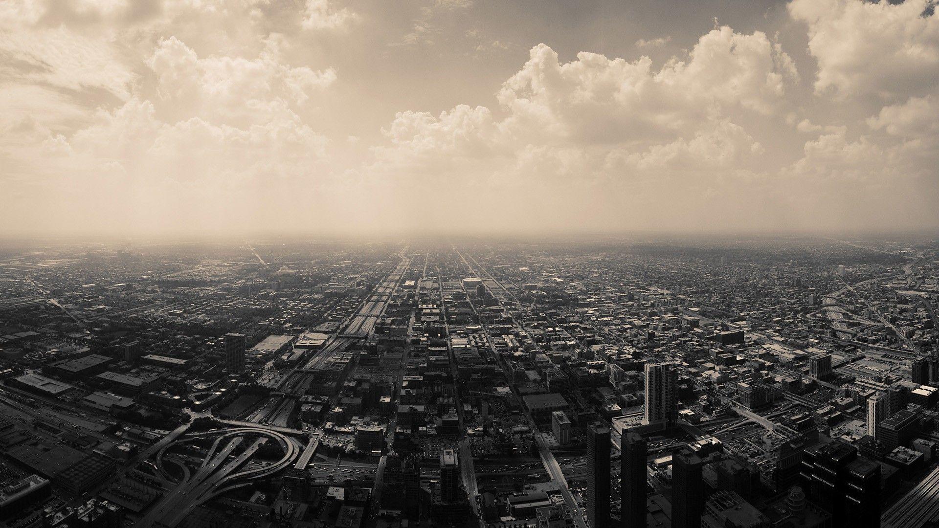 1920x1080 Grey city. Cityscape wallpaper, HD wallpaper, City art