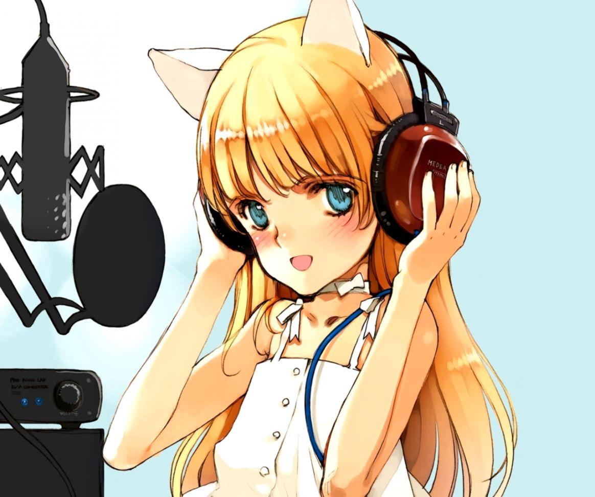 1164x972 Recording Studio Microphone Cartoon Wallpaper