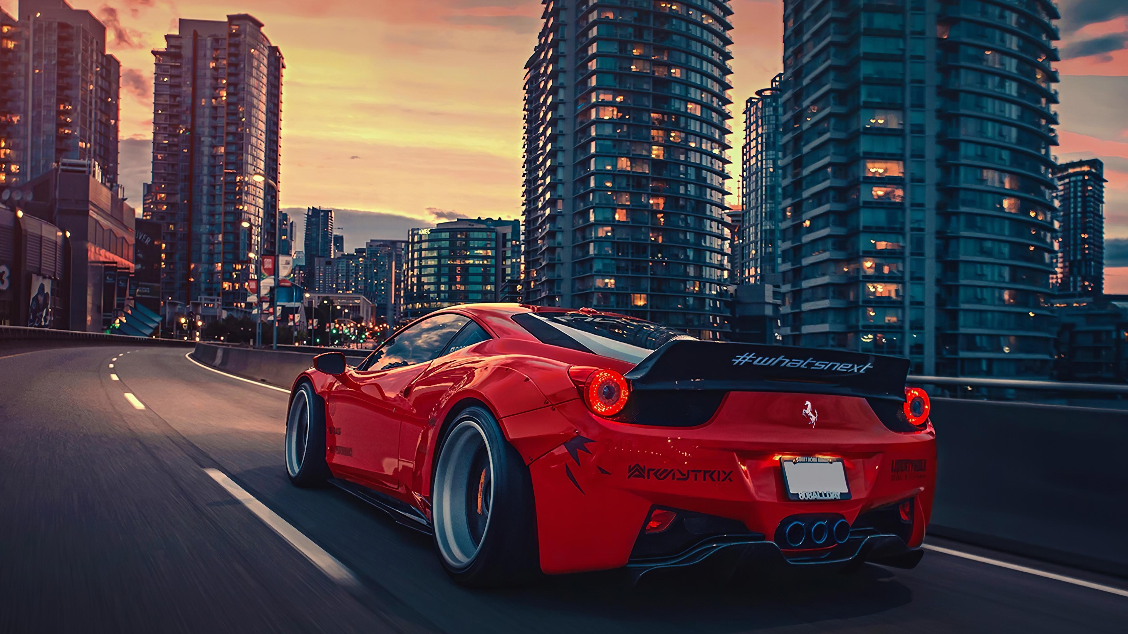 3840x2160 Wallpaper 4k Ferrari 458 City 4k 4k Wallpaper, Cars Wallpaper, Ferrari 458 Wallpaper, Ferrari Wallpaper, Hd Wallpaper