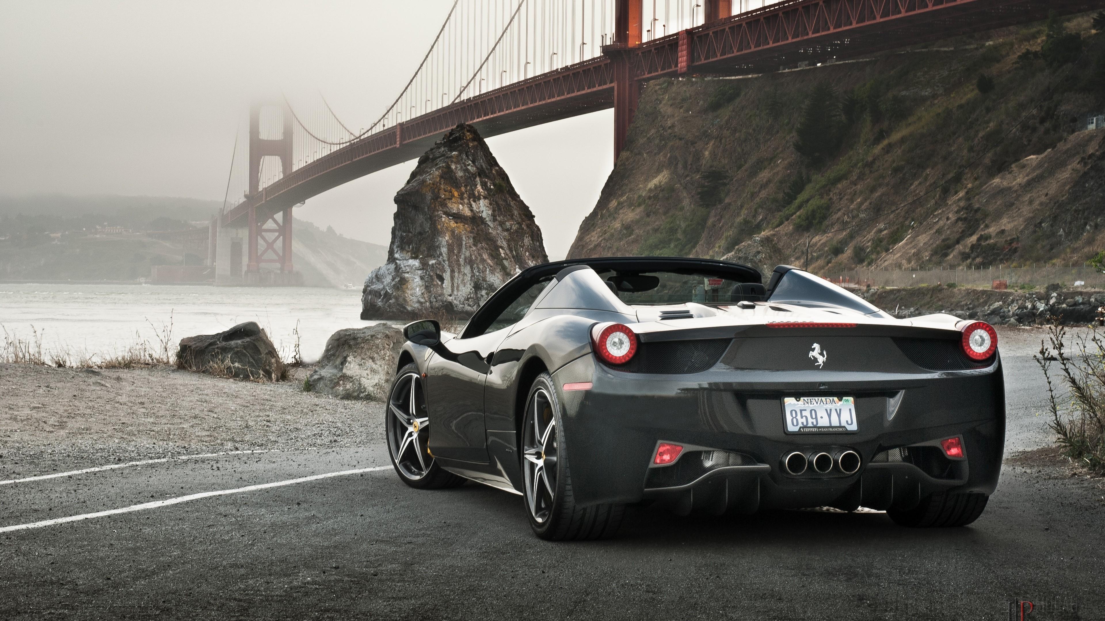 3840x2160 Ferrari 458 Spider HD wallpaper, Background