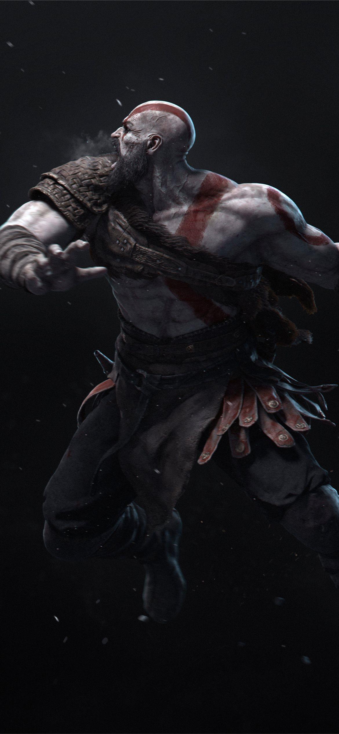 1170x2532 Best Kratos iPhone 12 HD Wallpaper