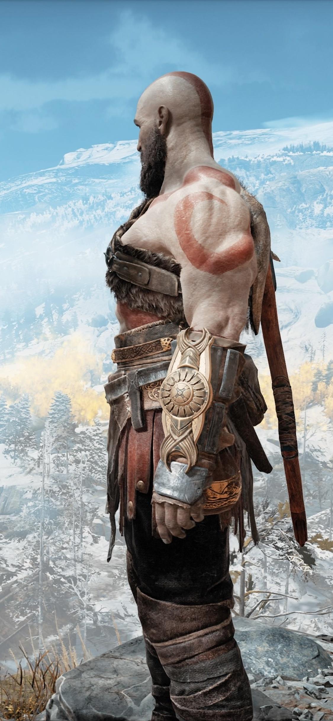 1125x2436 God Of War 4 Kratos And Atreus 4k iPhone XS, iPhone iPhone X HD 4k Wallpaper, Image, Background, Photo and Picture
