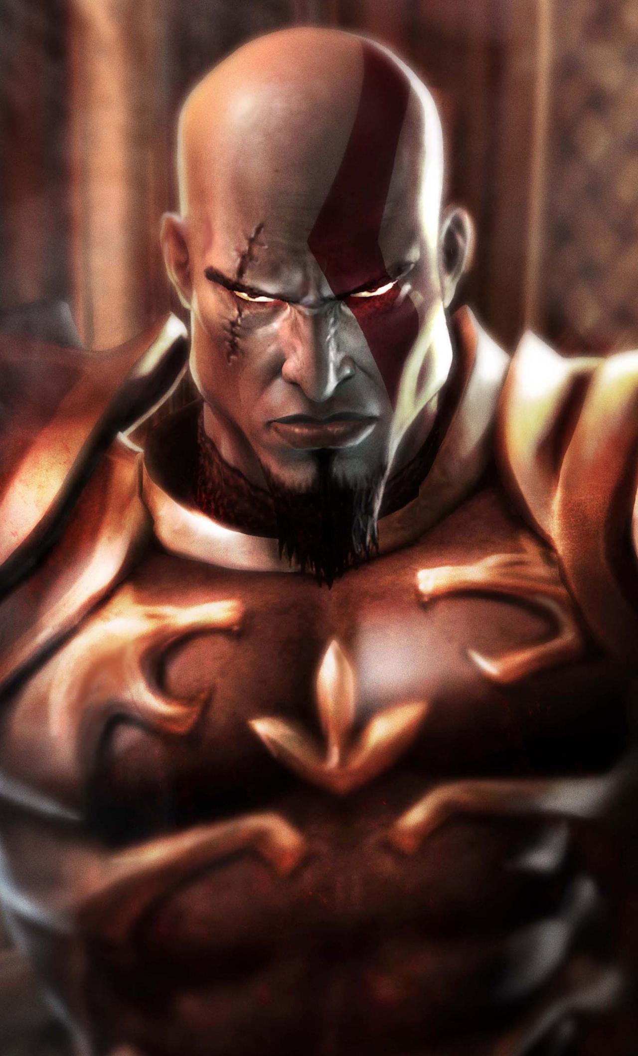 1280x2120 Download Kratos, video game, God of War wallpaper, 1280x iPhone 6 Plus