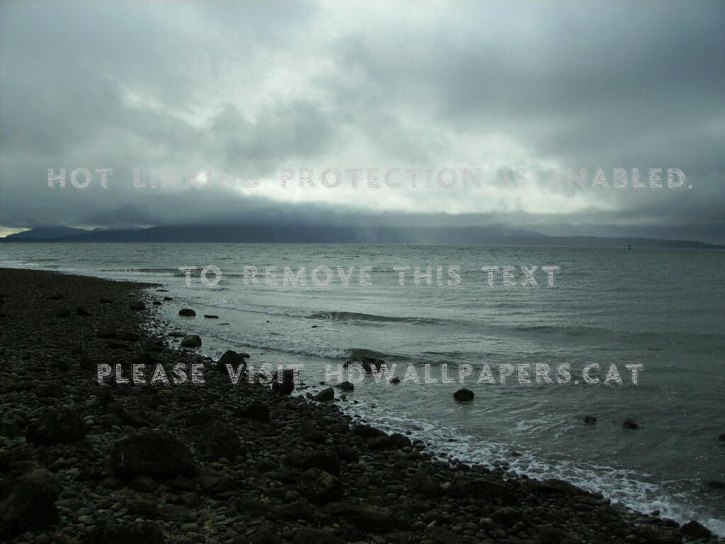 1024x768 puget sound beach gray pacific northwest