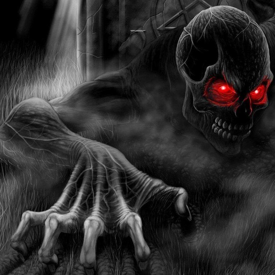 894x894 dark demon goes out his grave. Horror picture, Dark evil, Horror