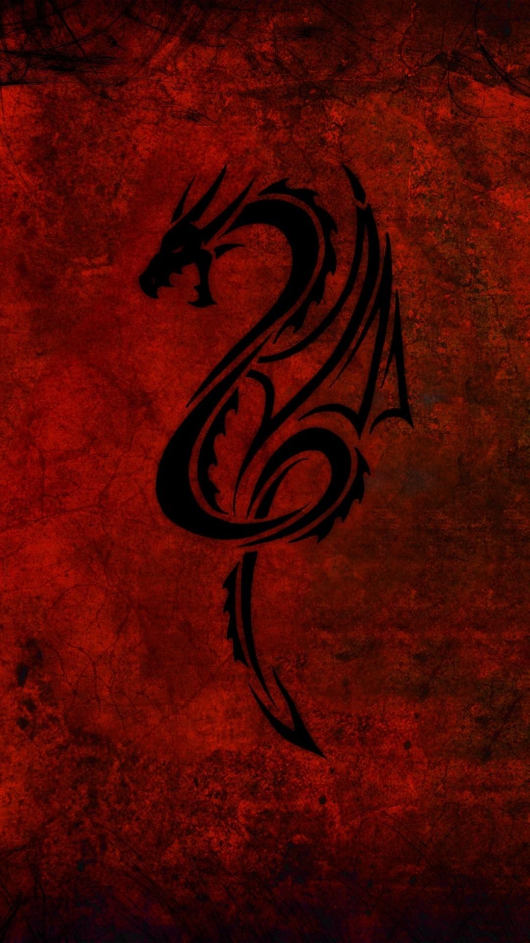 1080x1920 Red Dragon Wallpaper HD