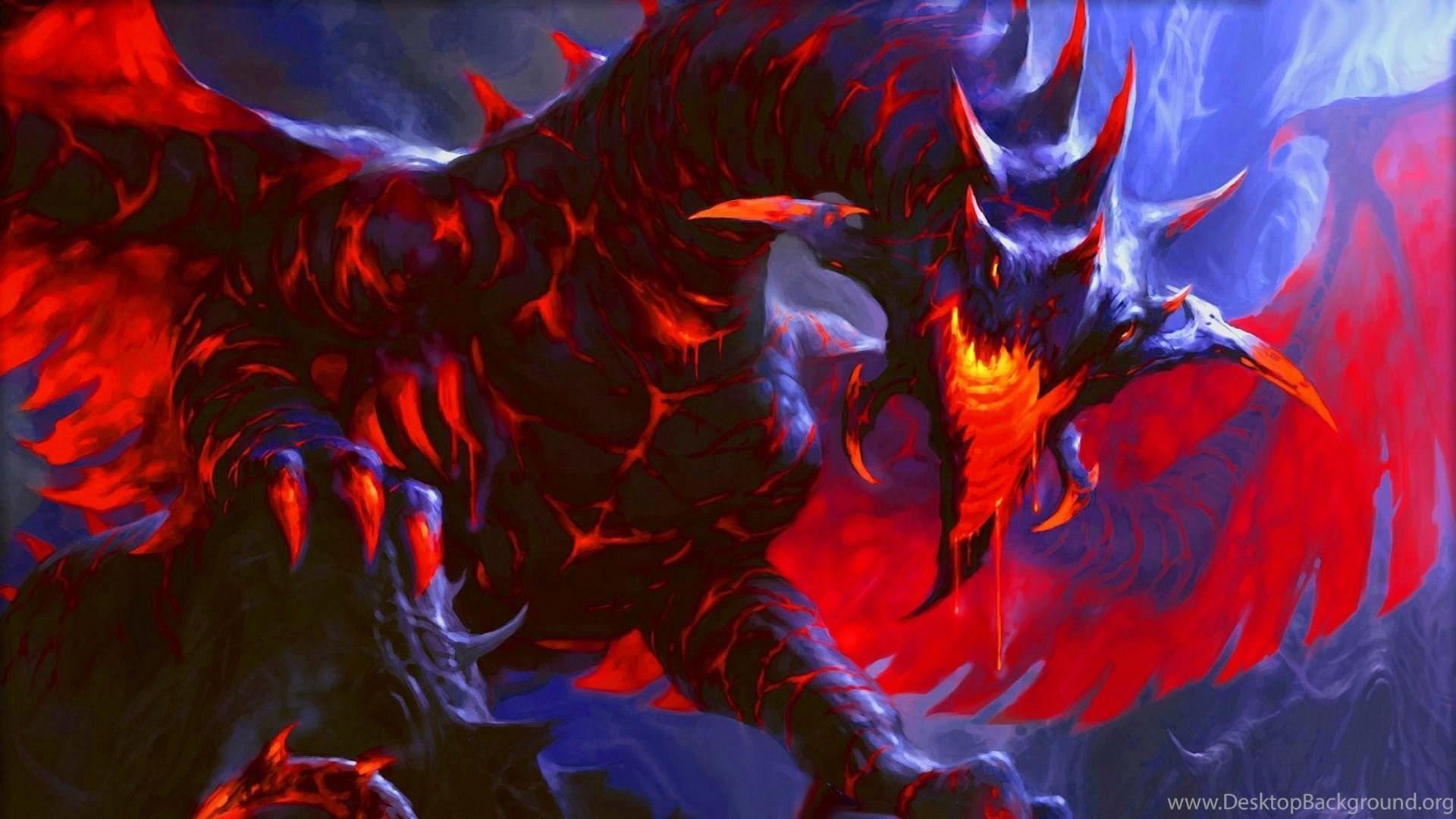 1920x1080 Fantasy Red Dragon Wallpaper Desktop Background