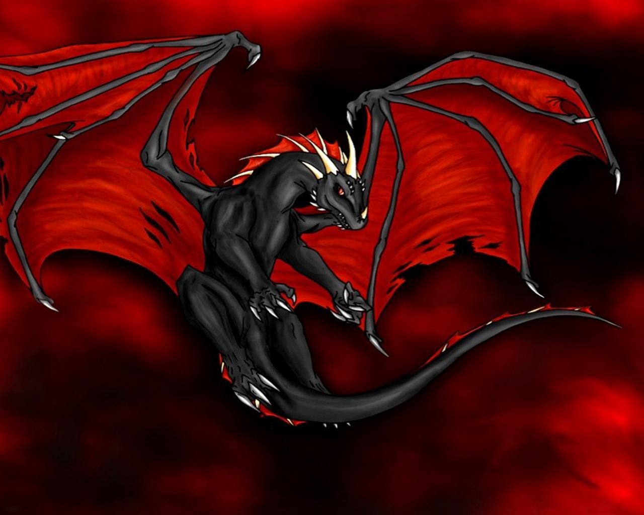 1280x1024 Red Dragon desktop PC and Mac wallpaper