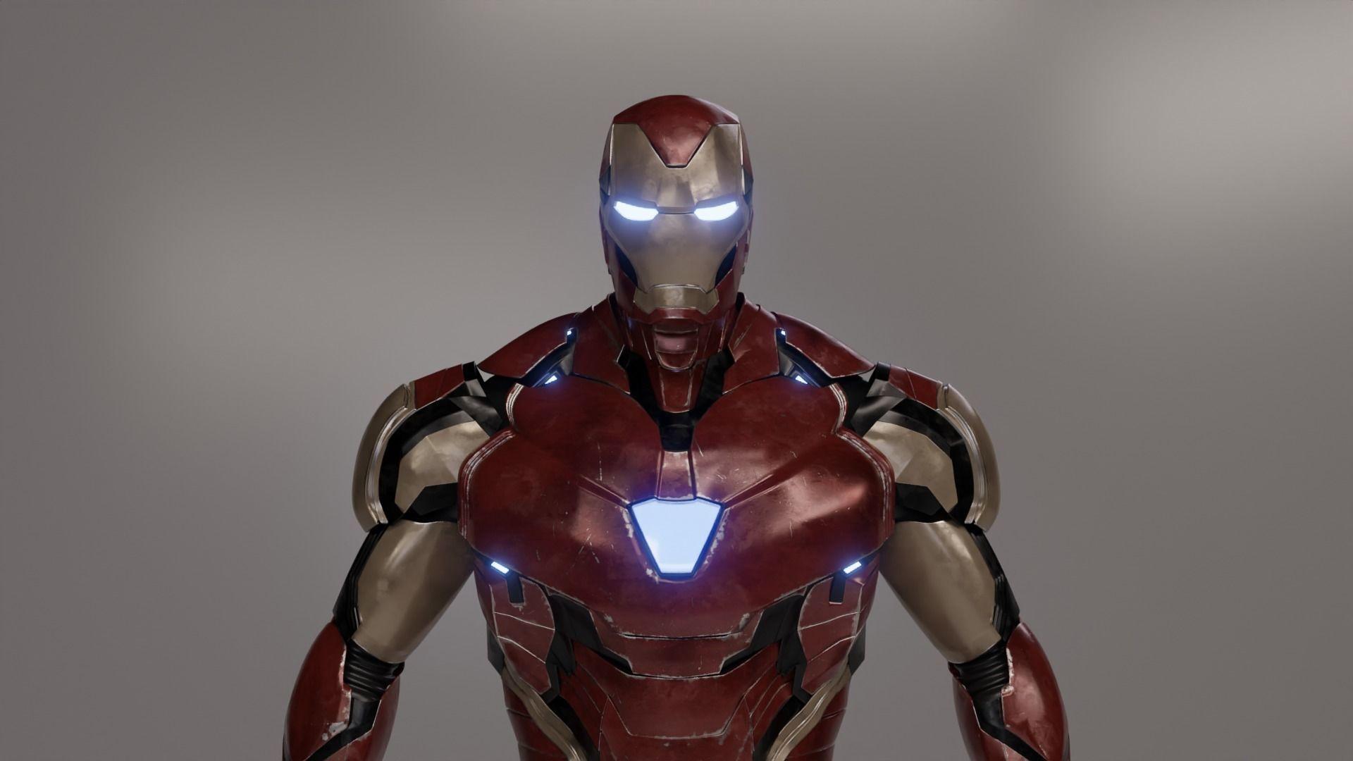 1920x1080 Ironman mk85 3D model