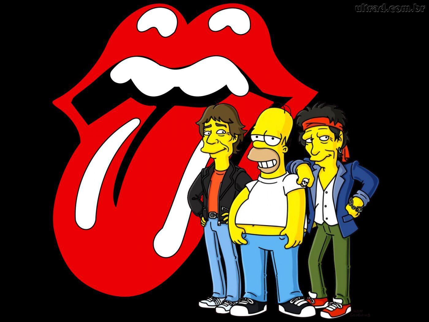 1400x1050 Rolling Stones (phiên bản Simpsons).  Những món quà.  Homer