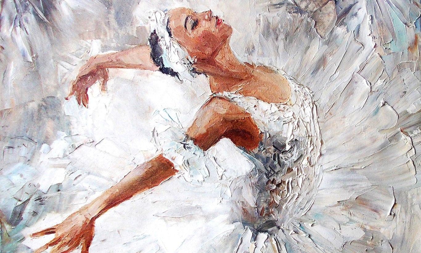 1366x820 Majestic Acrylic Ballerina Wallpaper Mural