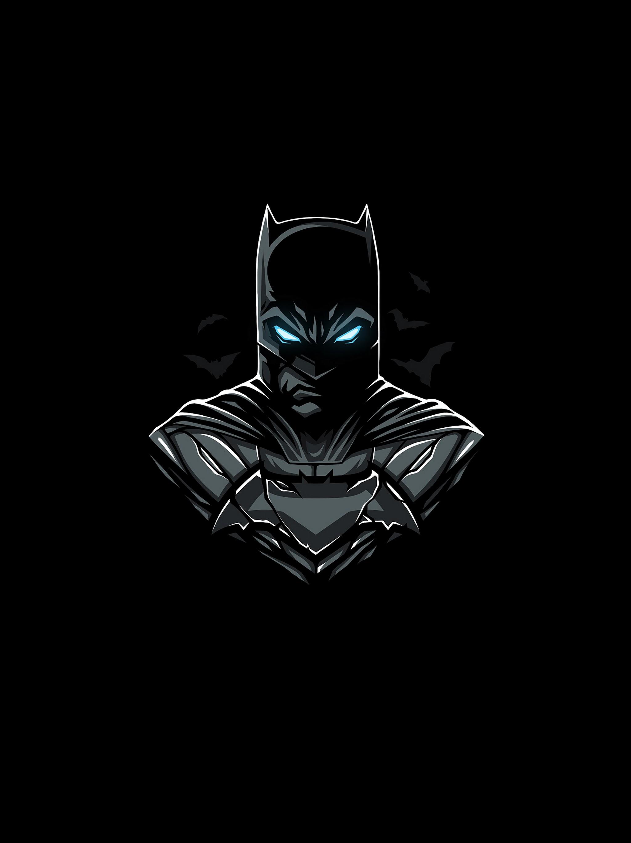 2048x2732 Batman Minimalist 4K Wallpaper