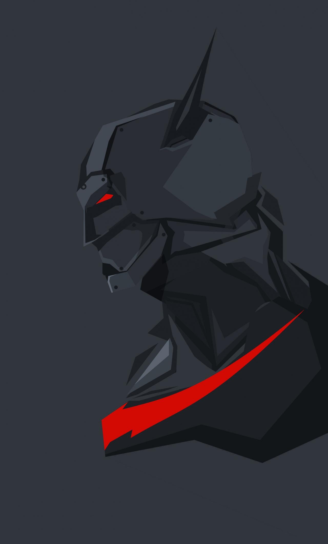 1280x2120 Download Batman Beyond, batman, minimal wallpaper, 1280x iPhone 6 Plus