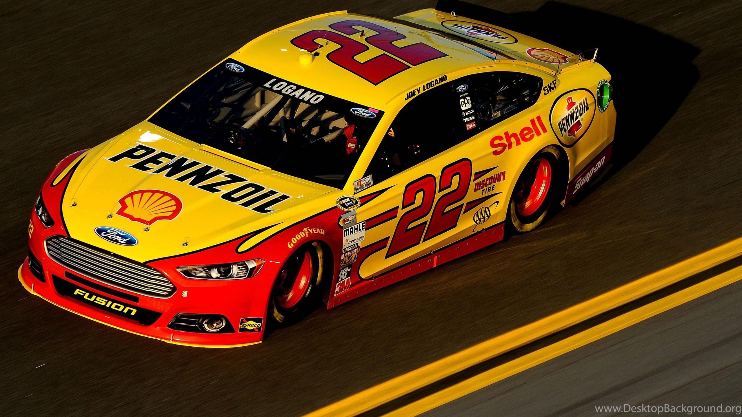 2560x1440 Joey Logano 2015 Win Daytona 500 Nascar Ford Fusion Wallpaper Desktop Background