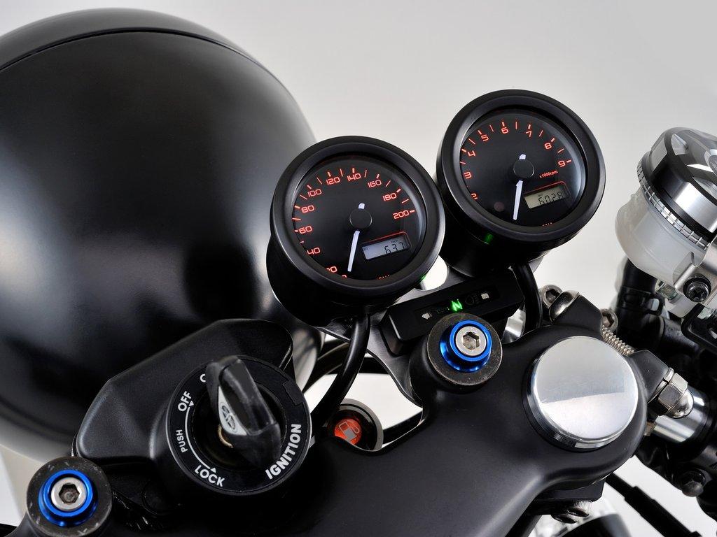 1024x768 Motorcycle Speedometer 200MPH l 3 Color LED l 48mm Gauge l Fast, Free Shipping l RIDERNOMICS
