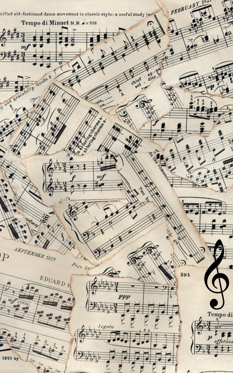 800x1280 Free download Vintage sheet music patchwork background [1208x1600] for your Desktop, Mobile & Tablet. Explore Piano Music Wallpaper. Classical Piano Music Wallpaper