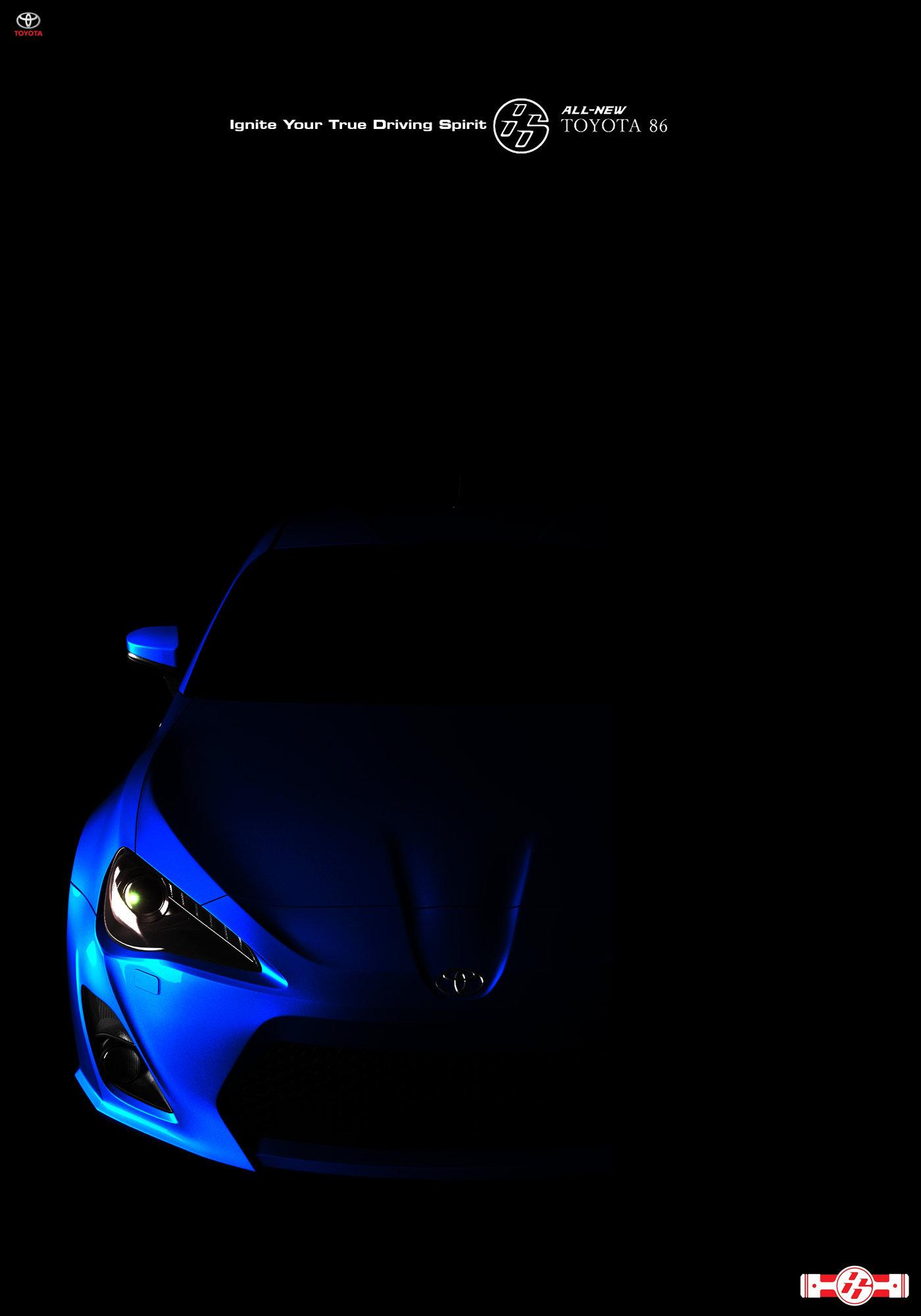 1400x2000 Toyota GT86 by Amit Chippa at
