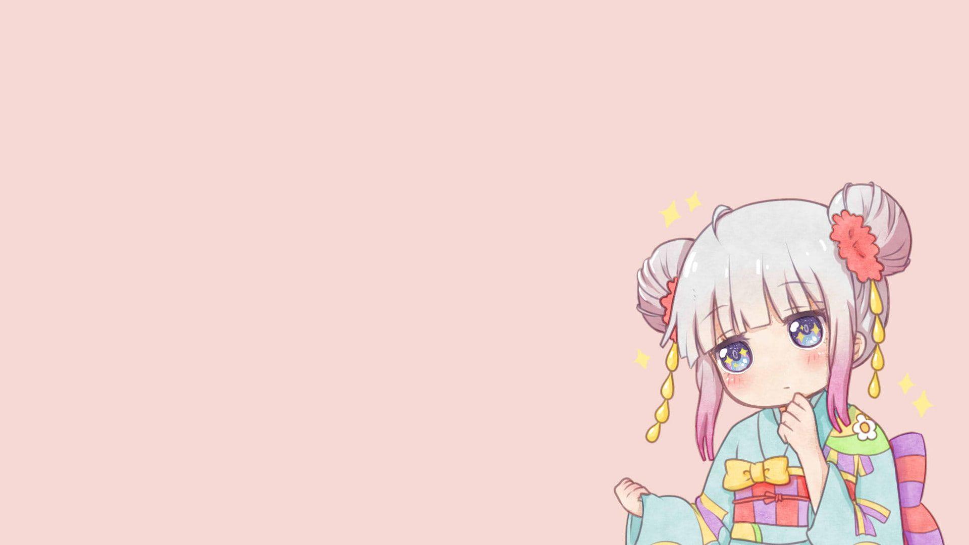 Download Pastel Cute Glitch Girl Simple Anime Wallpaper  Wallpaperscom