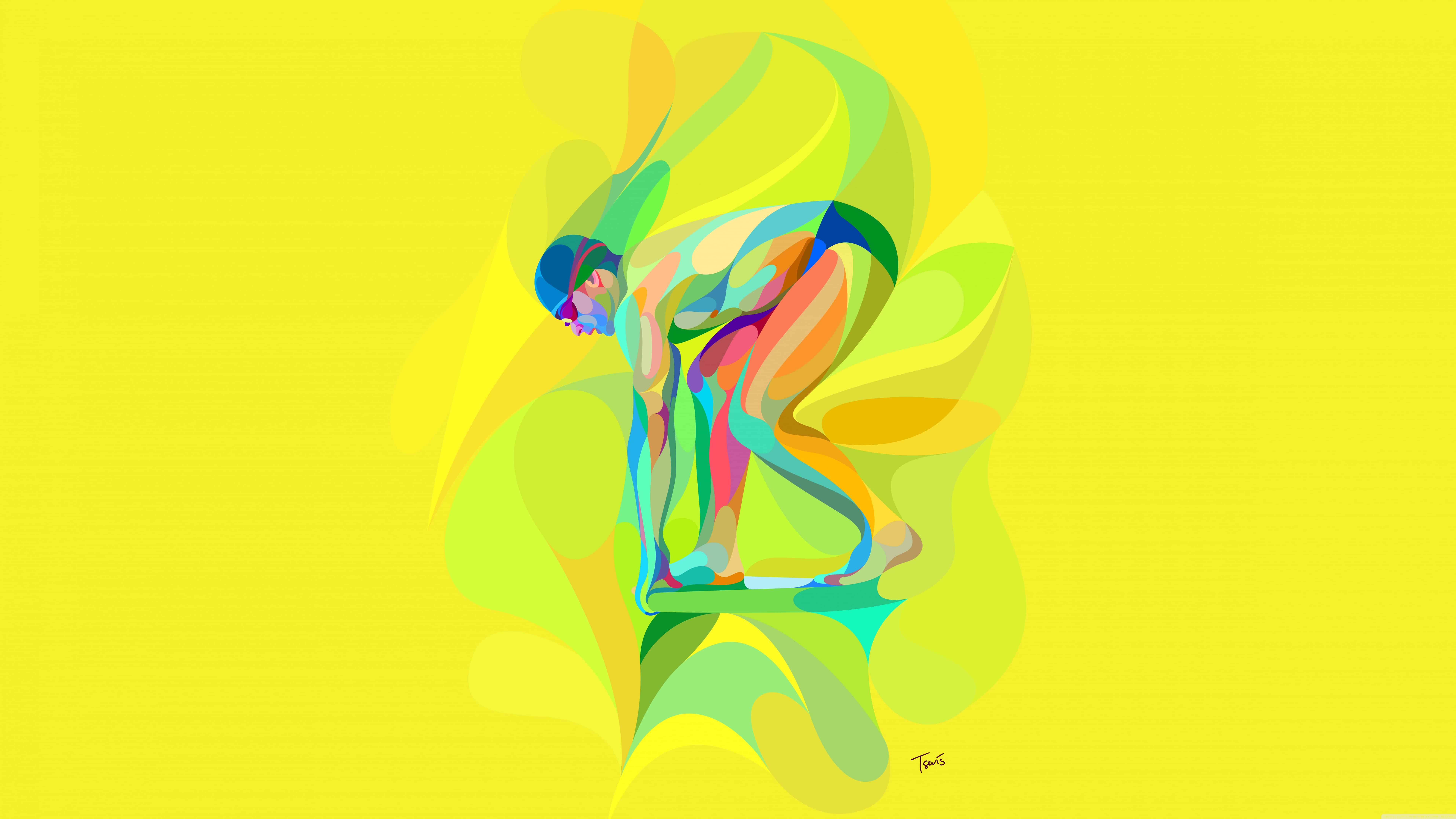 7680x4320 Olympic Swimming UHD 8K Wallpaper