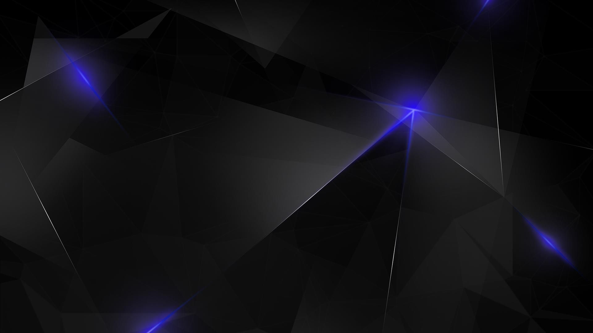 1920x1080 Dark Blue Polygon Chromebook Wallpaper