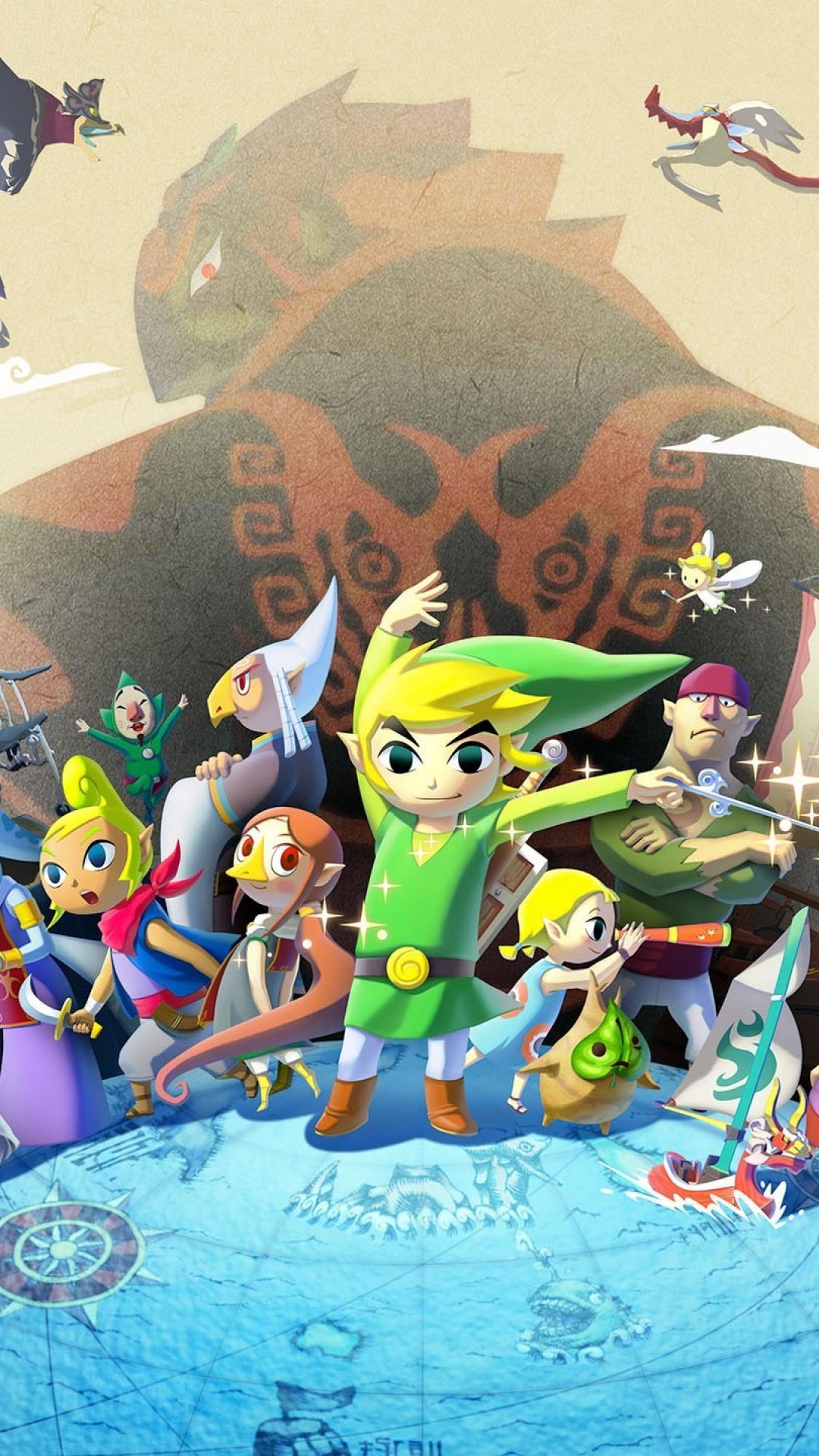 1080x1920 Legend Of Zelda Windwaker Wallpaper
