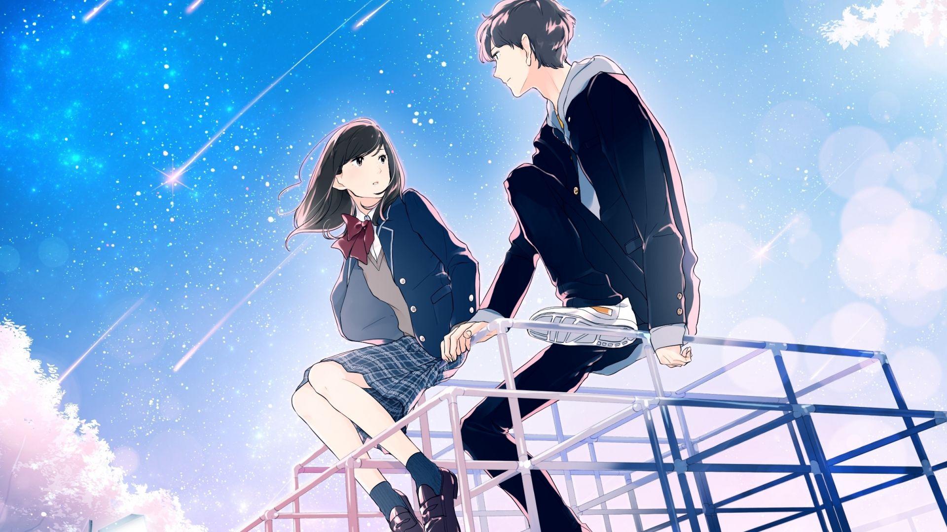 1920x1080 Desktop wallpaper friends, anime, original, HD image, picture, background, 40e5eb