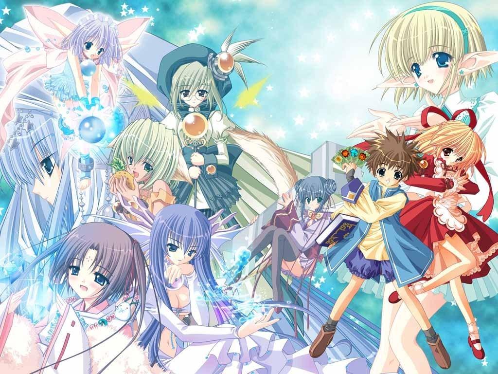 1024x768 Anime Friends Wallpaper